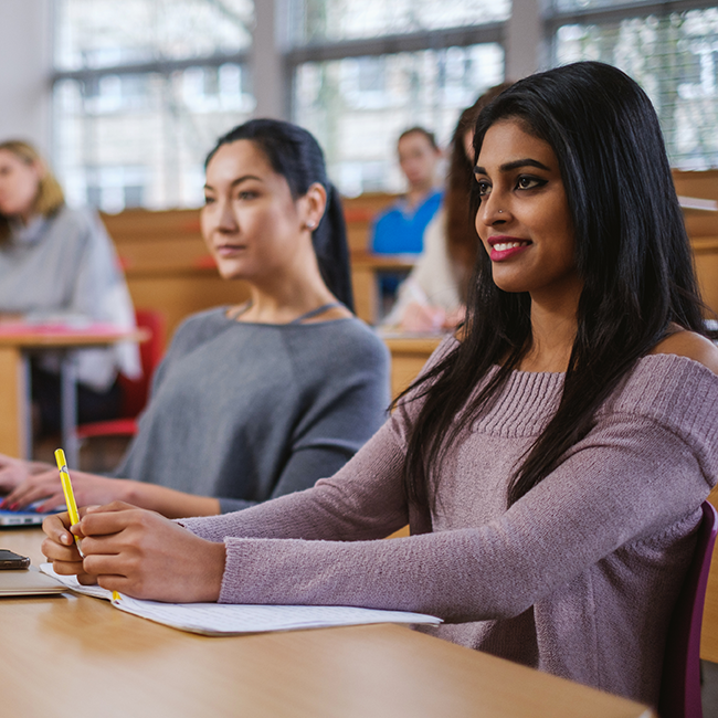 Students in a classroom