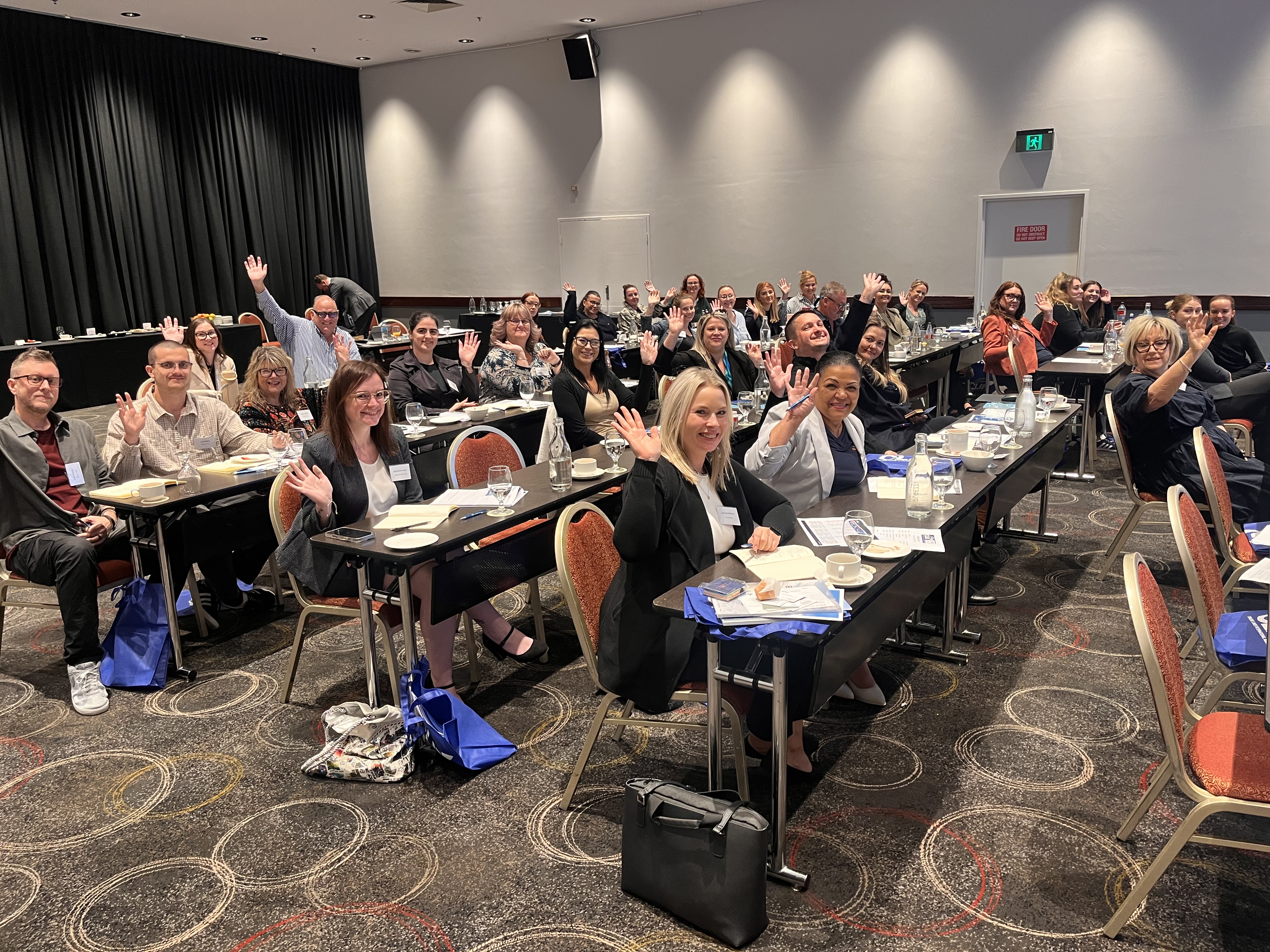 Image of attendess at a live learning event