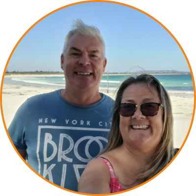 Paul Morgan and Carole Morgan-Slater