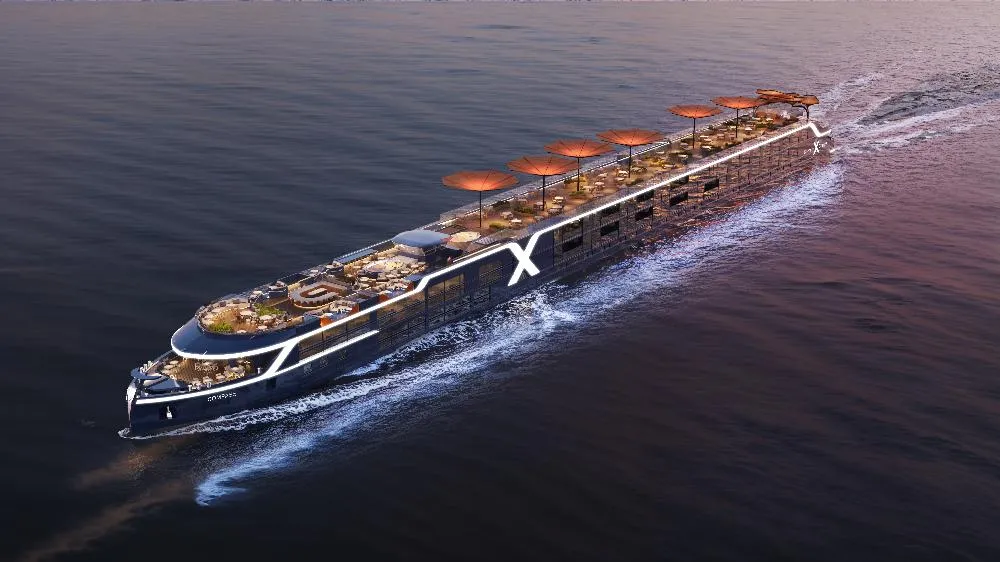 An exterior image of the new Celebrity Cruises river ships