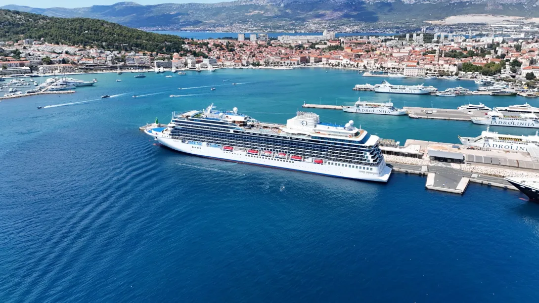 Oceania Cruises' Oceania Allura docked in Split, Croatia