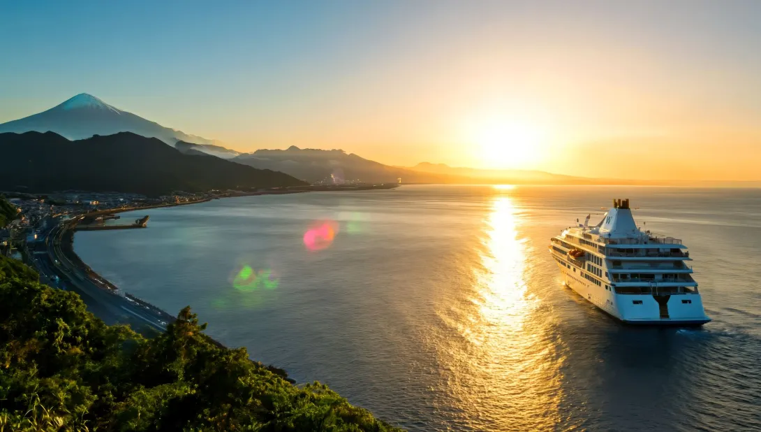 New Windstar Cruises vessel cruising in Japan