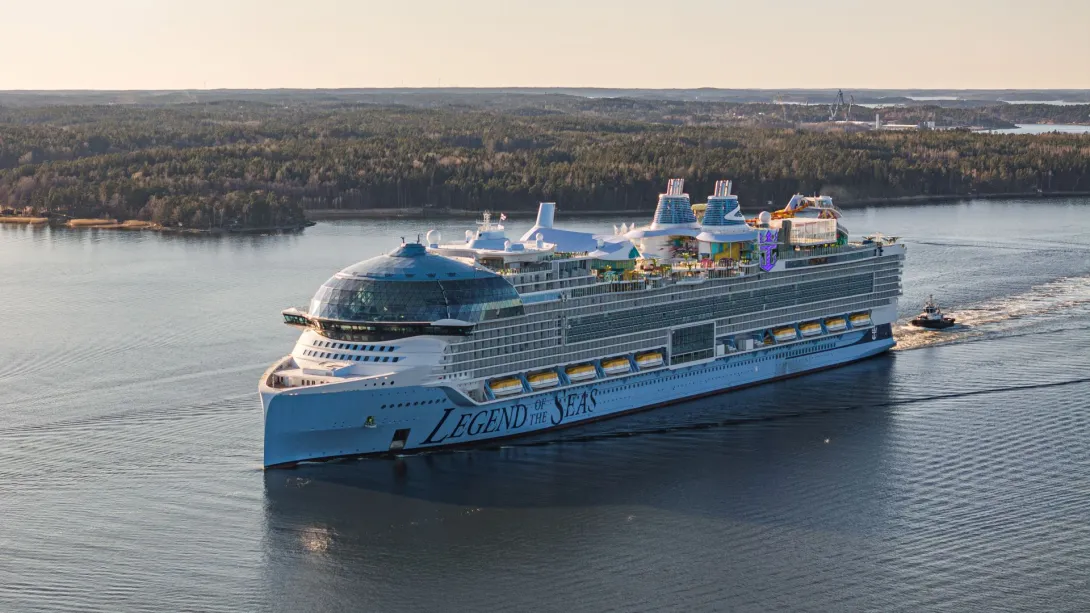 Legend of the Seas on sea trials in Finland
