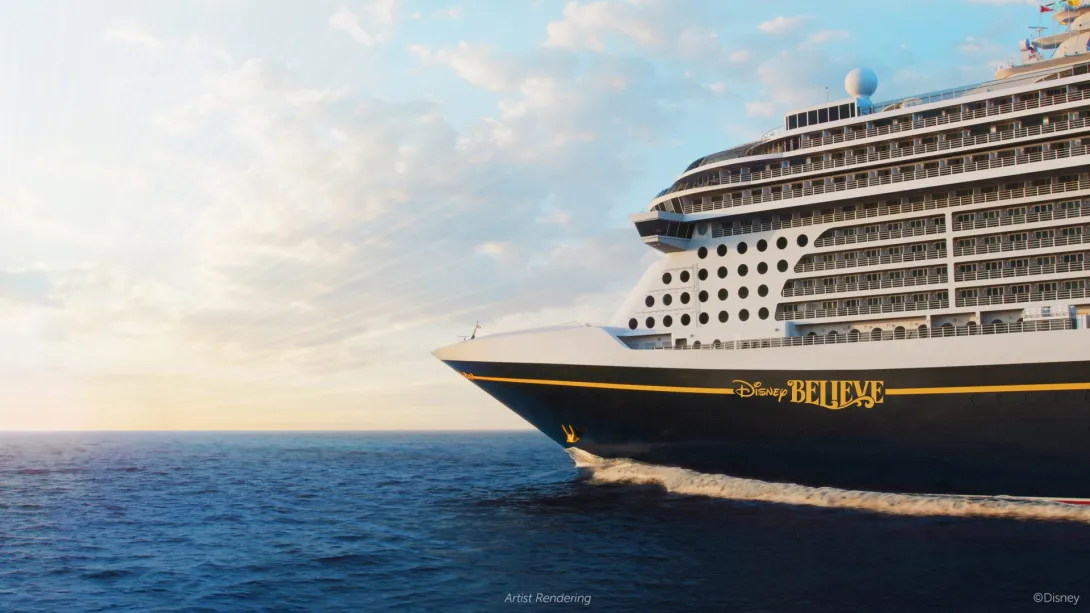 Artist rendering of new ship, Disney Believe