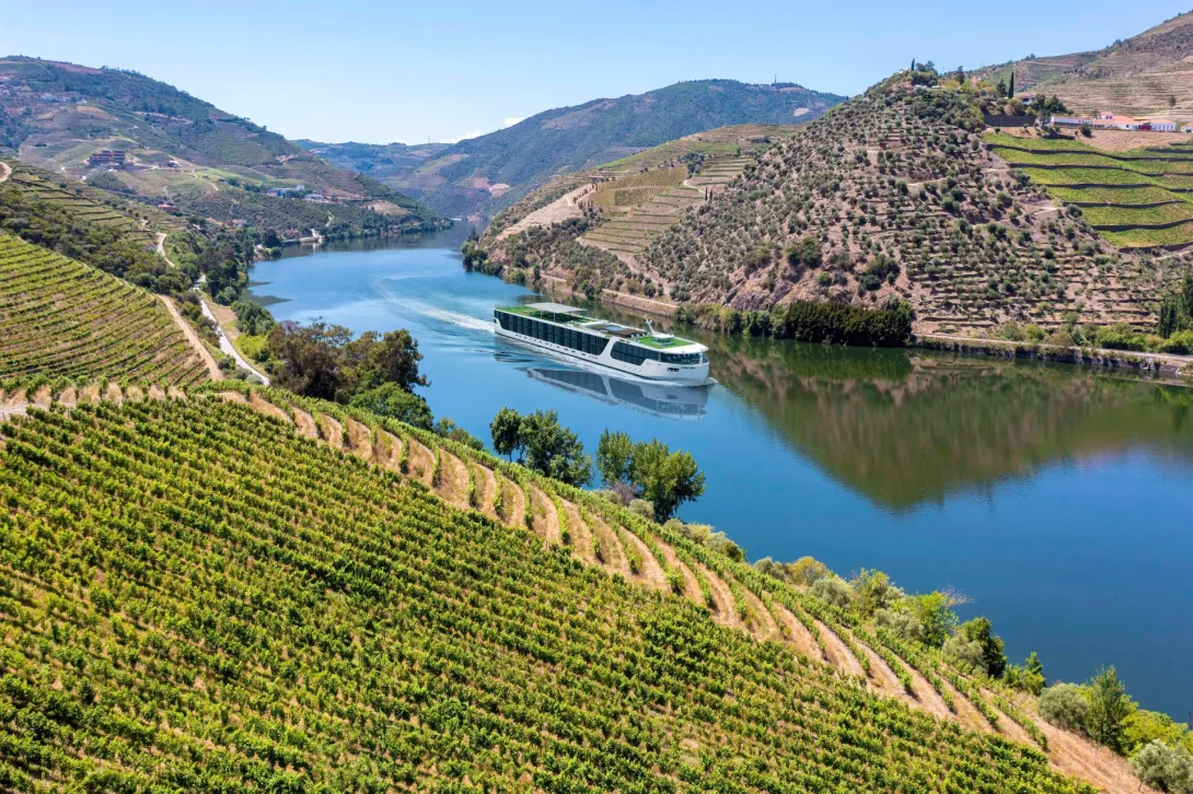 Artist impression of Scenic Aria, sailing Portugal's Douro river