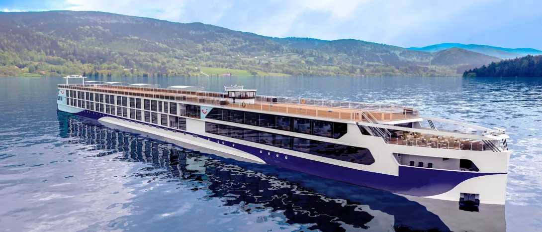 Artists impression of new build ships for the next generation of TUI River Cruises' river cruise ships
